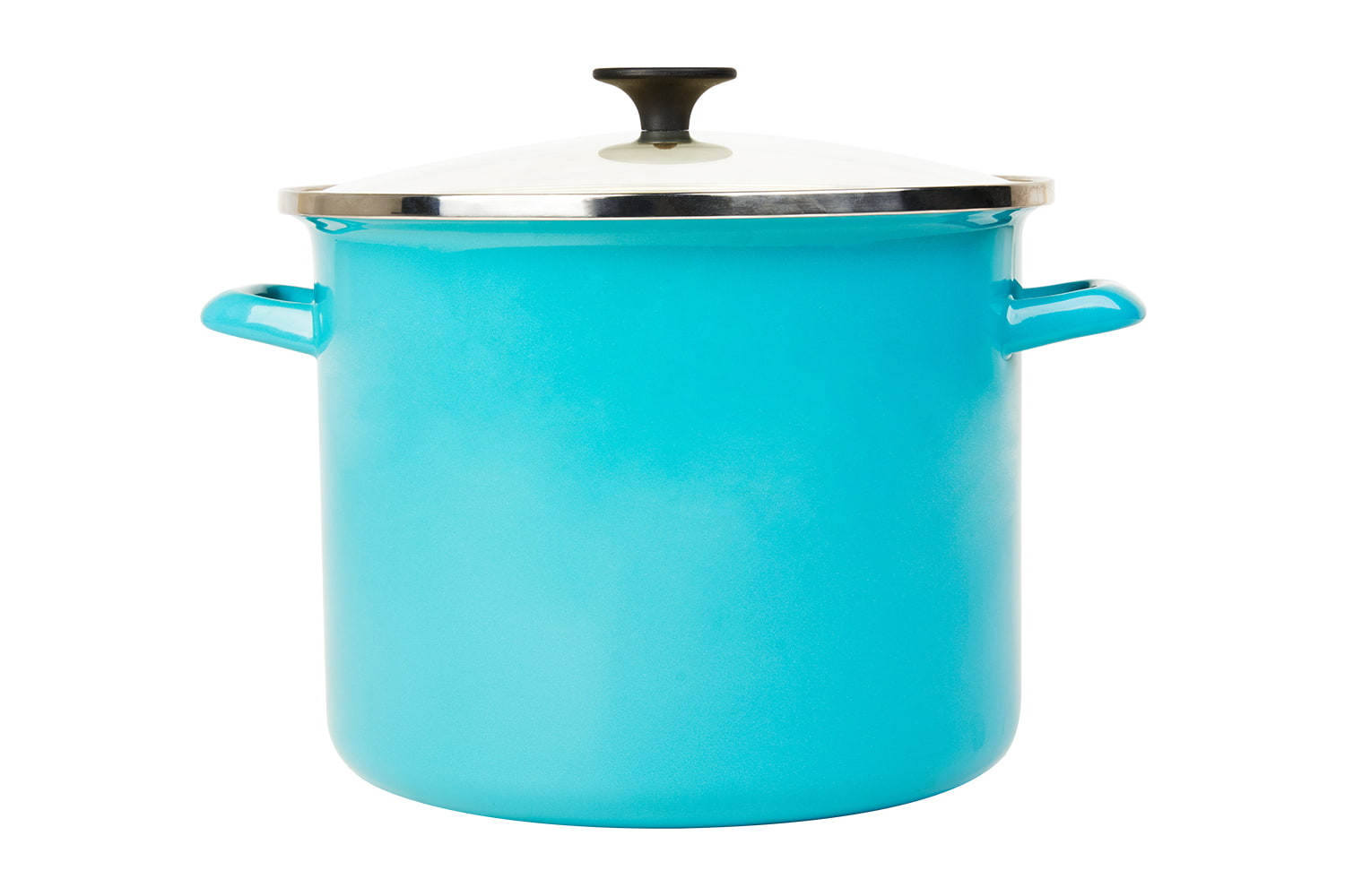 Casserole en acier émaillé de 12 pintes/26 cm avec poignée et couvercle, XL grande, spécialité antiadhésive