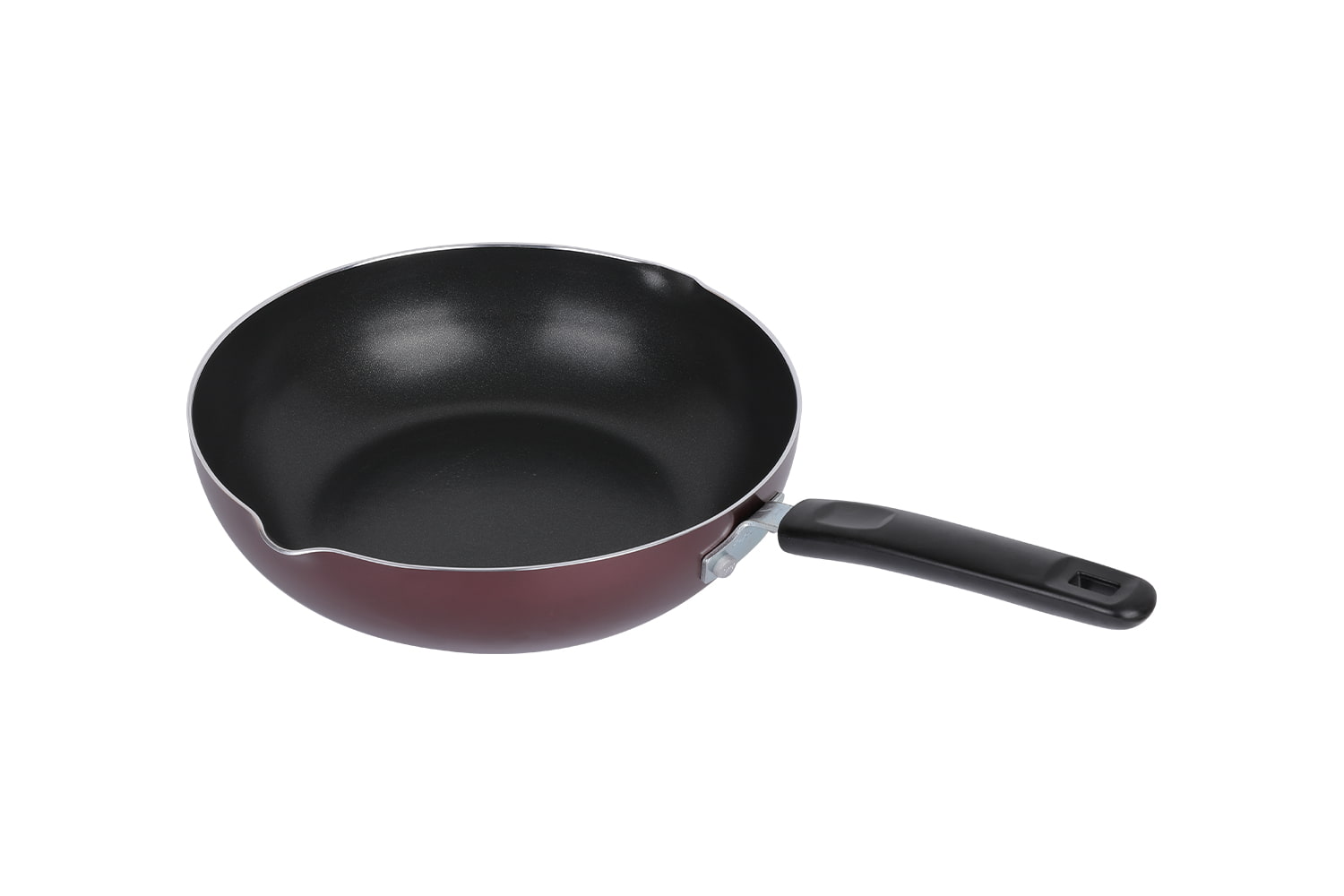 CLB2821D Wok-Avec couvercle en verre 28 wok, Flaming Wok, wok antiadhésif