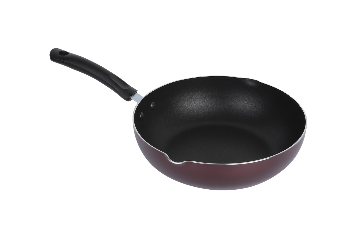 CLW2851 Wok-No couvercle en verre 28 wok, Flaming Wok, wok antiadhésif